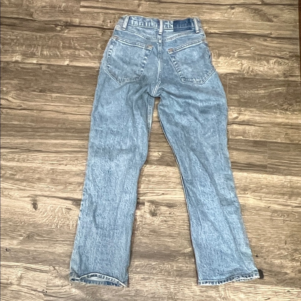 Abercrombie & Fitch Light Blue Straight Leg Jeans - Picture 4 of 5